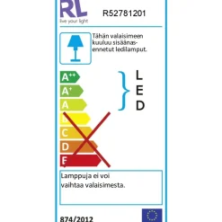 LED-pöytävalaisin Trio Krait RGB valkoinen