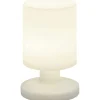LED-pöytävalaisin Trio Lora Ø 130x205 mm valkoinen