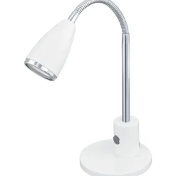 LED-pöytävalaisin Fox 320 mm valkoinen/kromi
