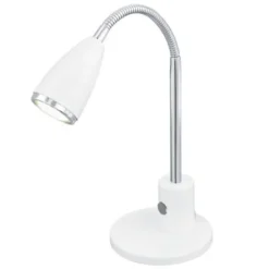 LED-pöytävalaisin Fox 320 mm valkoinen/kromi