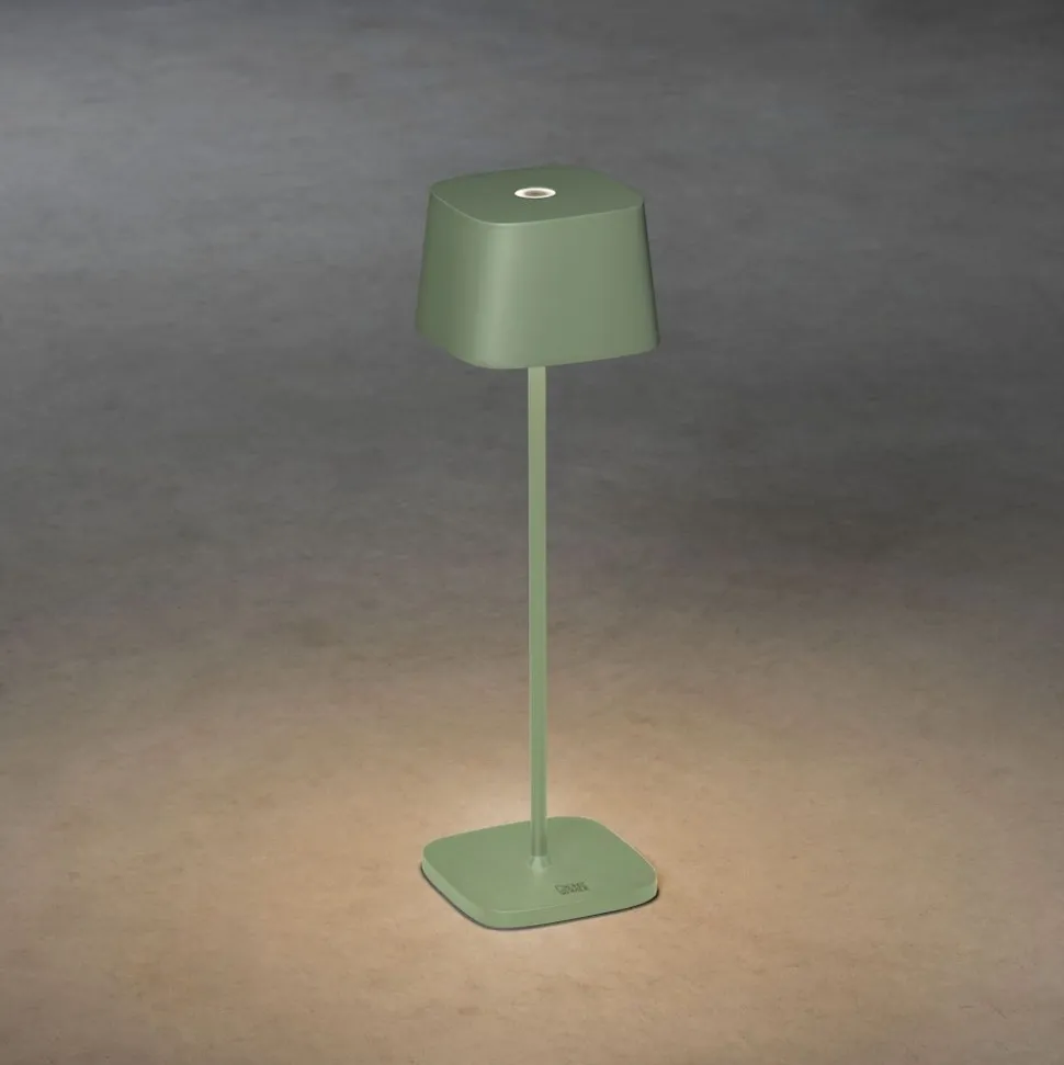LED-pöytävalaisin Konstsmide Lounge Capri 7814-960, ladattava, terrakotta