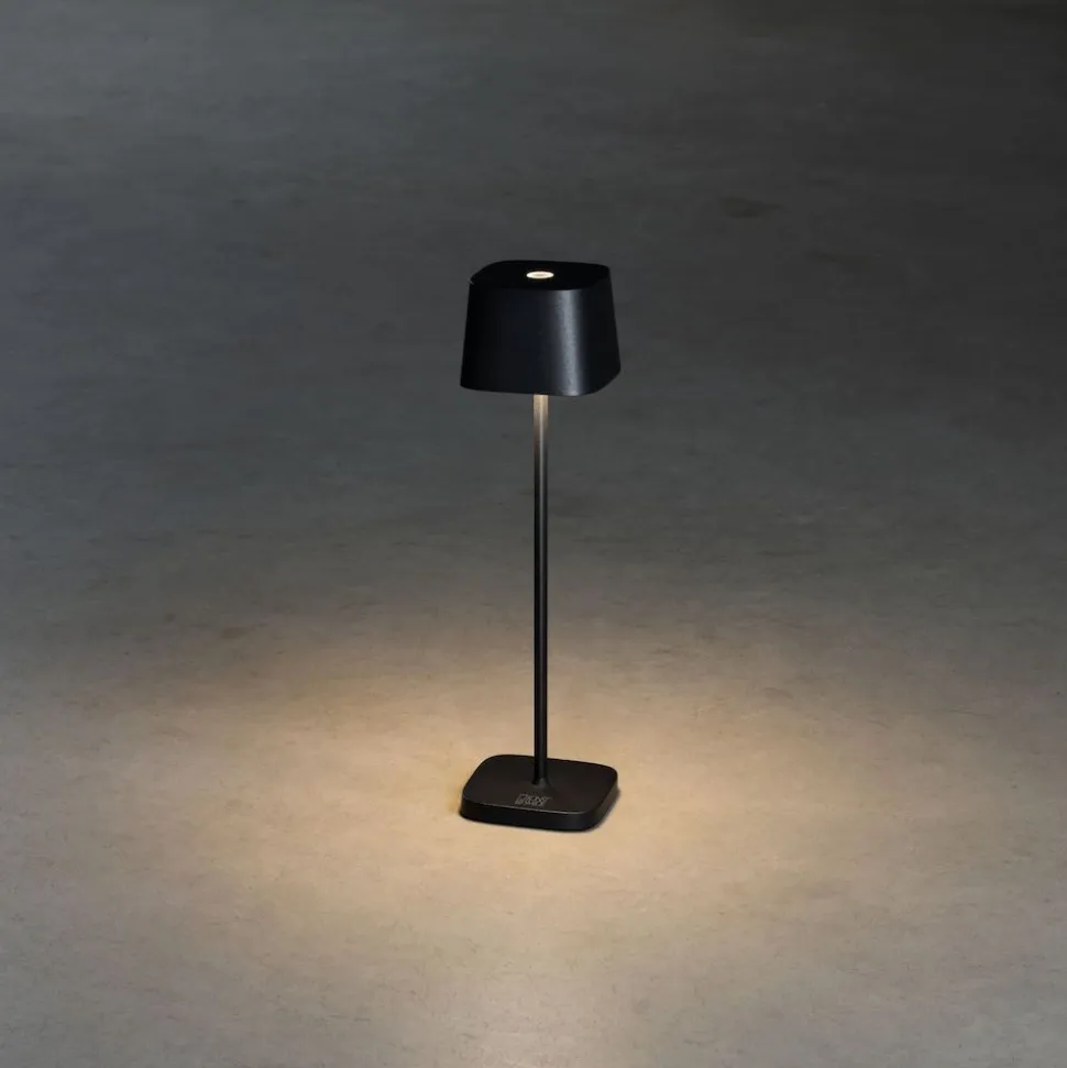 LED-pöytävalaisin Konstsmide Lounge Capri Mini 7829-750, ladattava, musta
