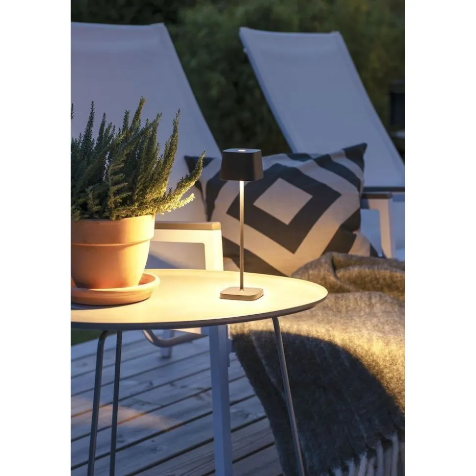 LED-pöytävalaisin Konstsmide Lounge Capri Mini 7829-750, ladattava, musta