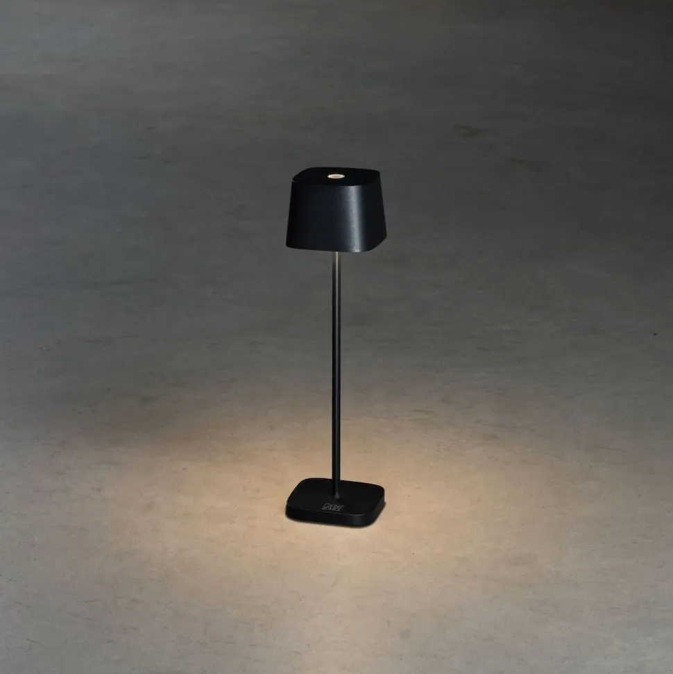 LED-pöytävalaisin Konstsmide Lounge Capri Mini 7829-750, ladattava, musta