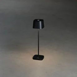 LED-pöytävalaisin Konstsmide Lounge Capri Mini 7829-750, ladattava, musta