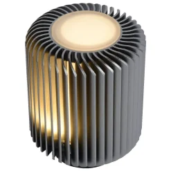 LED-pöytävalaisin Lucide Turbin 10,6x10,6x13,7cm 5W harmaa