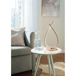 LED-Pöytävalaisin Palozza 38cm ruusukulta