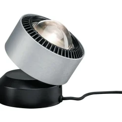 LED-pöytävalaisin Paulmann Aldan, 2700K, 200lm, 3.5W, musta/harjattu alumiini