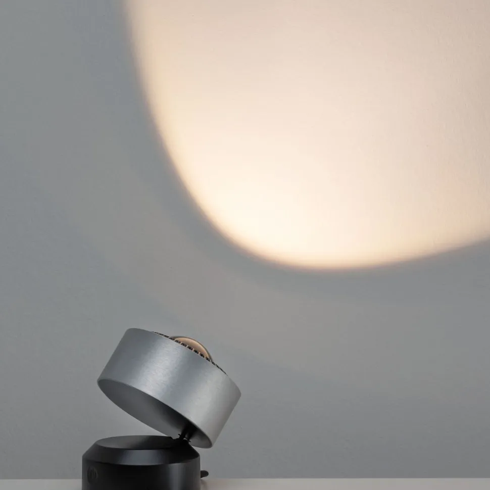 LED-pöytävalaisin Paulmann Aldan, 2700K, 200lm, 3.5W, musta/harjattu alumiini