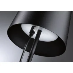 LED-pöytävalaisin Paulmann Gilo 35cm USB-ladattava IP44 2700K himmennettävä valkoinen