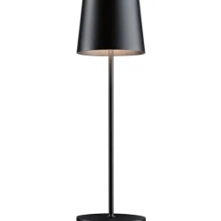 LED-pöytävalaisin Paulmann Gilo 35cm USB-ladattava IP44 2700K himmennettävä valkoinen