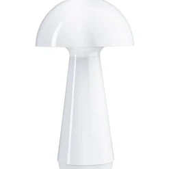 LED-pöytävalaisin Paulmann Onzo 28cm USB-ladattava 2700K IP44 3-Step-Dim himmennettävä valkoinen