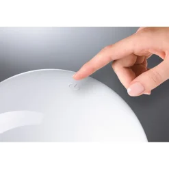 LED-pöytävalaisin Paulmann Onzo 28cm USB-ladattava 2700K IP44 3-Step-Dim himmennettävä valkoinen