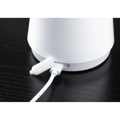 LED-pöytävalaisin Paulmann Onzo 28cm USB-ladattava 2700K IP44 3-Step-Dim himmennettävä valkoinen