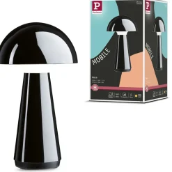 LED-pöytävalaisin Paulmann Onzo 28cm USB-ladattava 2700K IP44 3-Step-Dim himmennettävä valkoinen