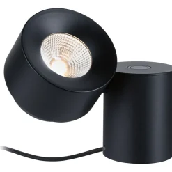 LED-pöytävalaisin Paulmann Puric Pane, 2700K, 300lm, 3W, himmennettävä, musta