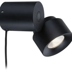 LED-pöytävalaisin Paulmann Puric Pane, 2700K, 300lm, 3W, himmennettävä, musta