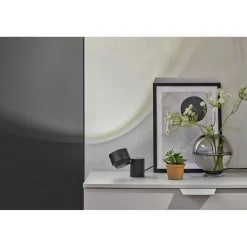 LED-pöytävalaisin Paulmann Puric Pane, 2700K, 300lm, 3W, himmennettävä, musta