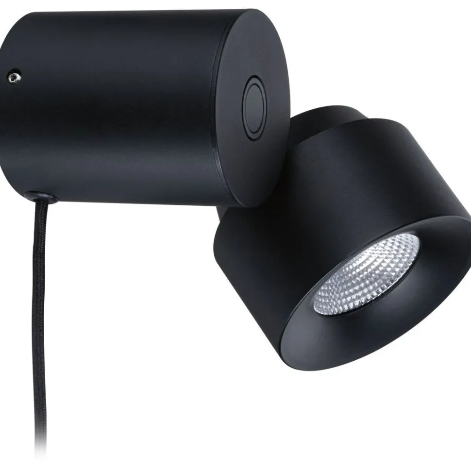 LED-pöytävalaisin Paulmann Puric Pane, 2700K, 300lm, 3W, himmennettävä, musta