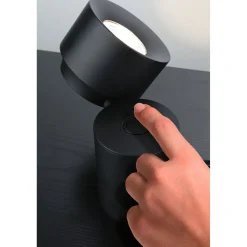 LED-pöytävalaisin Paulmann Puric Pane, 2700K, 300lm, 3W, himmennettävä, musta