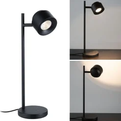 LED-pöytävalaisin Paulmann Puric Pane, 2700K, 400lm, 5,5W, himmennettävä, musta