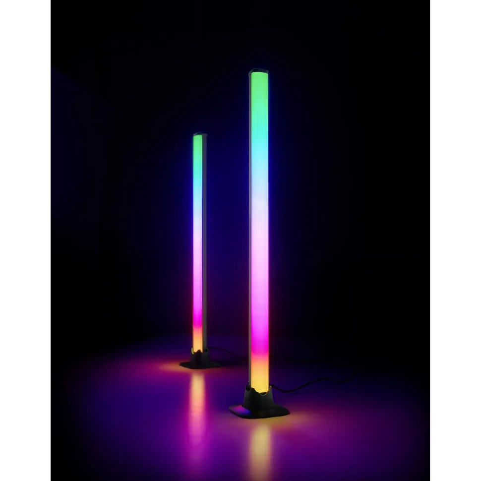LED-pöytävalaisin Trio Boy, 2 kpl, musta, RGB