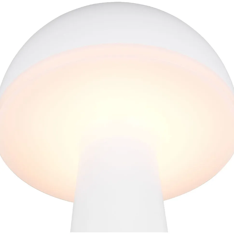 LED-pöytävalaisin Trio Fungo, hiekka, ladattava