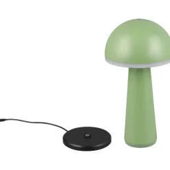 LED-pöytävalaisin Trio Fungo, hiekka, ladattava