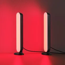 LED-pöytävalaisin Trio Game, 2 kpl, musta, RGB