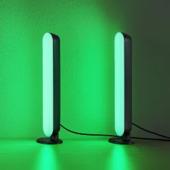 LED-pöytävalaisin Trio Game, 2 kpl, musta, RGB