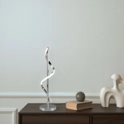 LED-pöytävalaisin Trio Isabel, kromi, 4000K