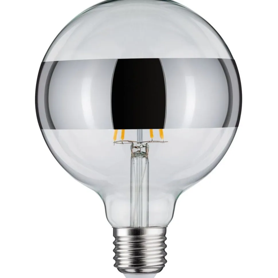 LED-rengaspeililamppu Paulmann Modern Classic Edition Globe, E27, 640lm, 6.5W, 2700K, himmennettävä, hopea