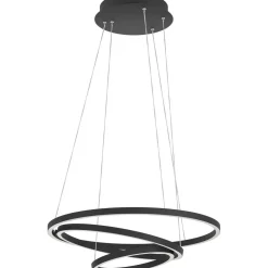 LED-Riippuvalaisin Eglo connect.z Lobinero-z 43.2W Ø58cm musta/valkoinen