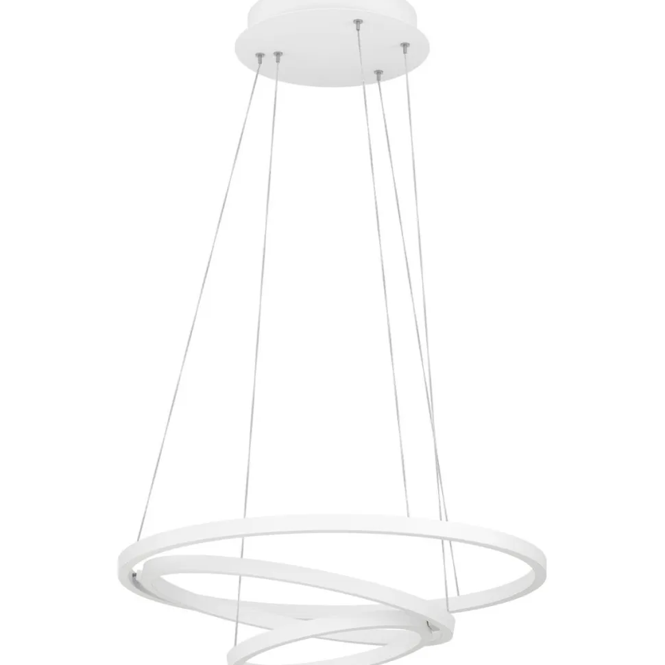 LED-Riippuvalaisin Eglo connect.z Lobinero-z 43.2W Ø58cm musta/valkoinen