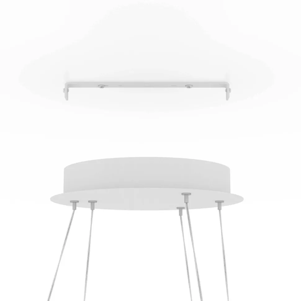 LED-Riippuvalaisin Eglo connect.z Lobinero-z 43.2W Ø58cm musta/valkoinen