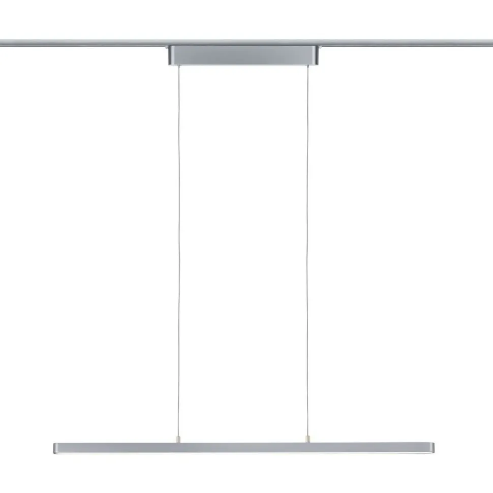 LED-riippuvalaisin kiskoon Paulmann URail Lento, Smart Home Zigbee 3.0, säädettävä värilämpötila, himmennettävä, mattamusta