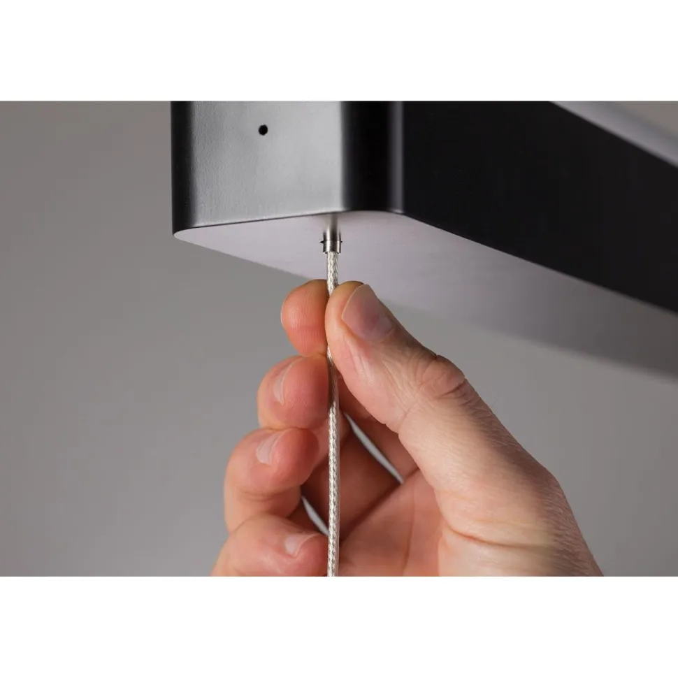 LED-riippuvalaisin Paulmann Lento, Smart Home Zigbee 3.0, säädettävä värilämpötila, himmennettävä, mattamusta