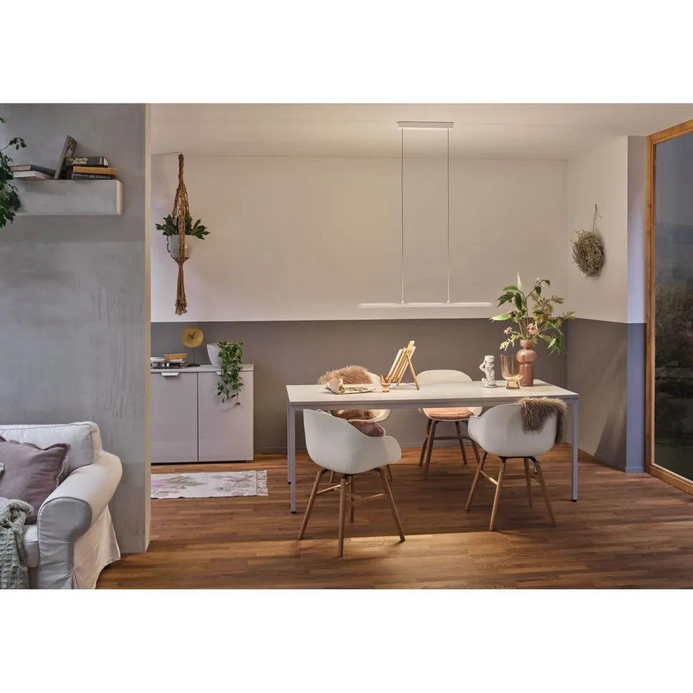 LED-riippuvalaisin Paulmann Lento, Smart Home Zigbee 3.0, säädettävä värilämpötila, himmennettävä, mattamusta