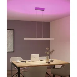 LED-riippuvalaisin Paulmann Raiko, RGBW+, himmennettävä, 2300lm/370lm, 19W/6W, musta