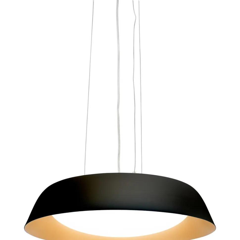 LED-riippuvalaisin Airam Aidyl, Ø392mm, valkoinen/kupari
