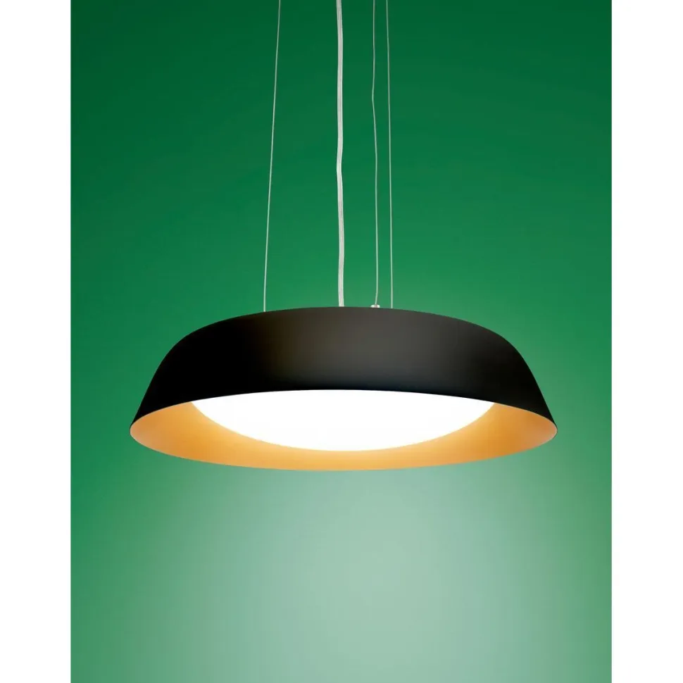LED-riippuvalaisin Airam Aidyl, Ø392mm, valkoinen/kupari