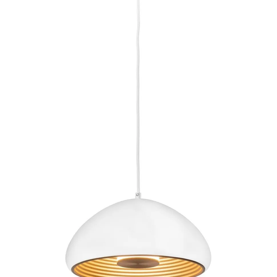 LED-riippuvalaisin Airam Anile, Ø300mm, valkoinen/kulta