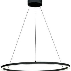 LED-riippuvalaisin Aneta Lighting Oda Ø76cm, musta