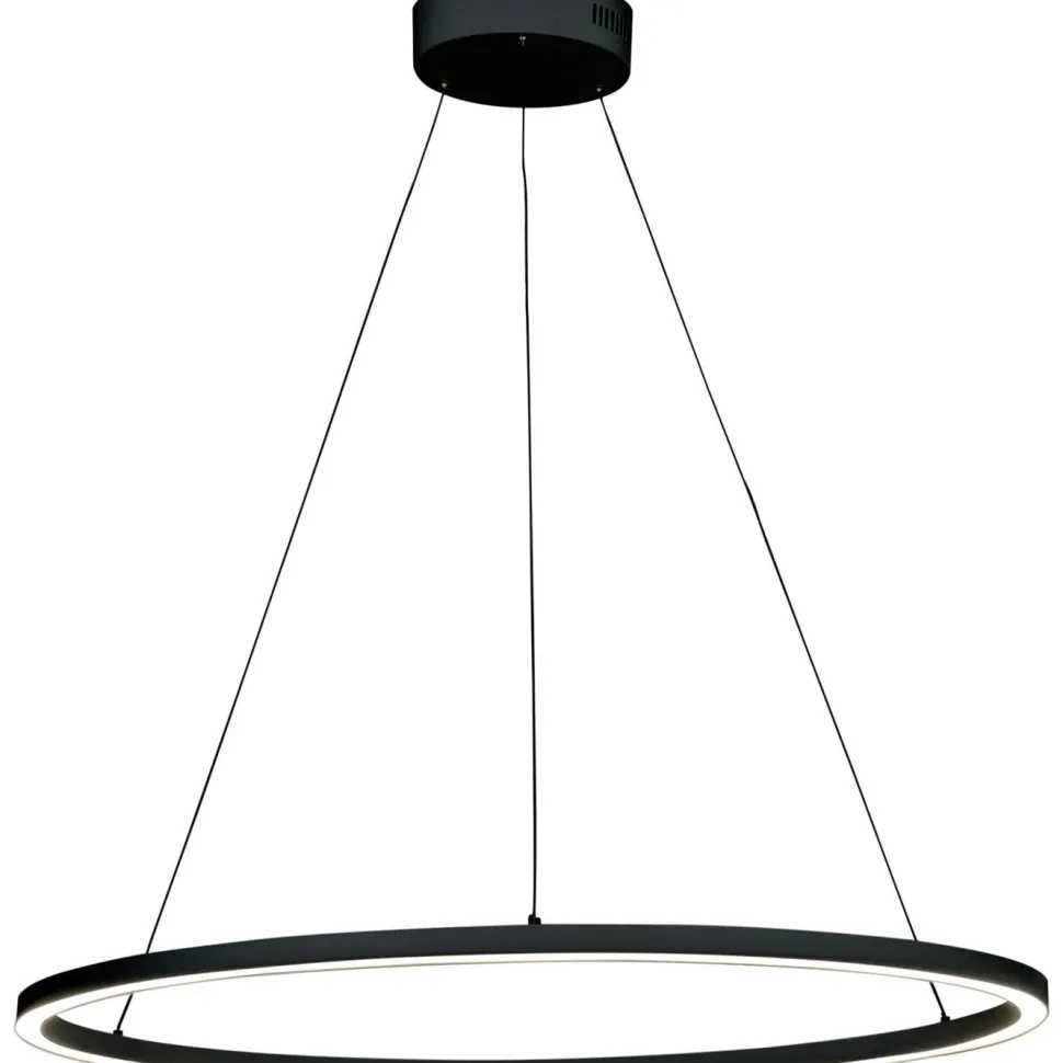 LED-riippuvalaisin Aneta Lighting Oda Ø76cm, musta
