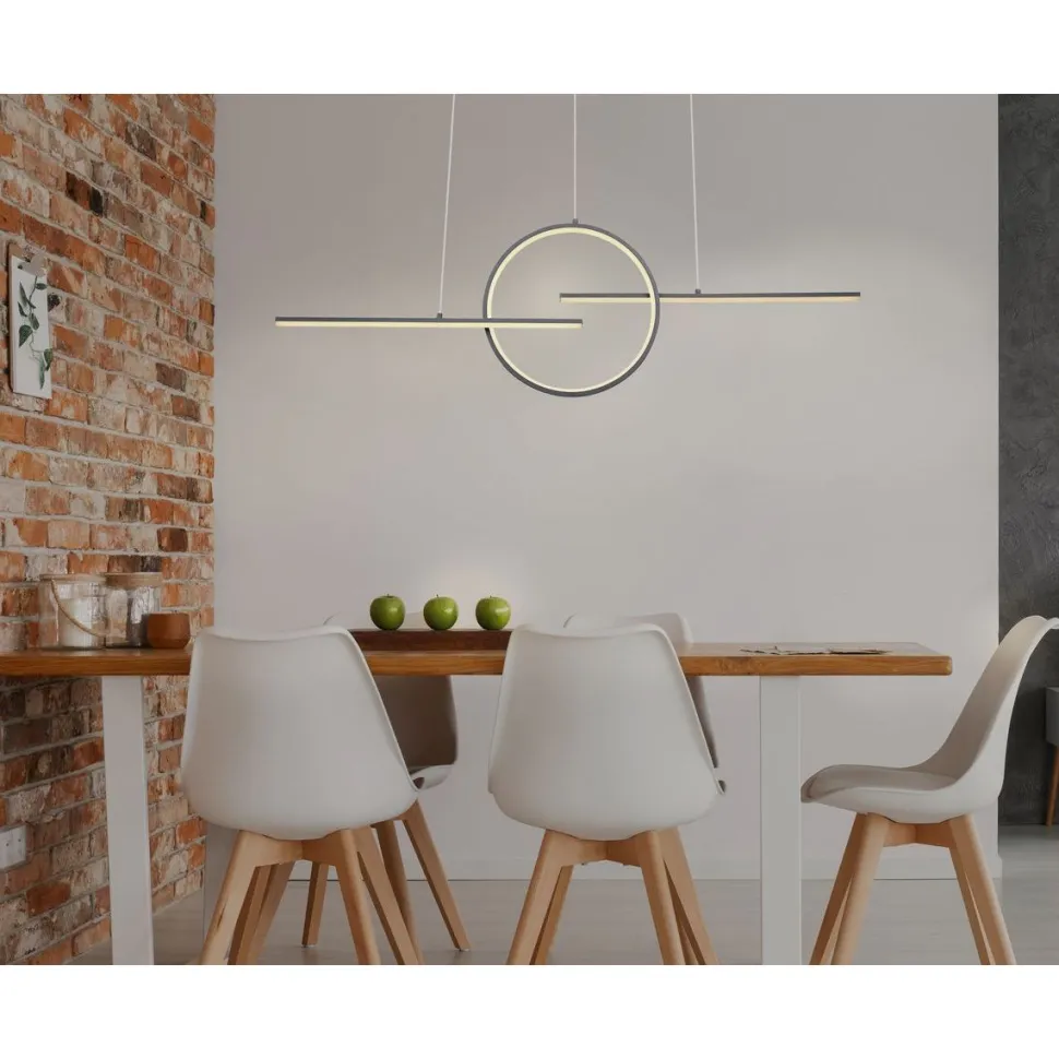 LED-riippuvalaisin Globo Barral CCT harmaa