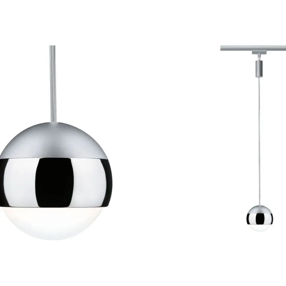 LED-riippuvalaisin kiskoon Paulmann Urail Capsule II, 6.3W, 4000K, himmennettävä, mattakromi
