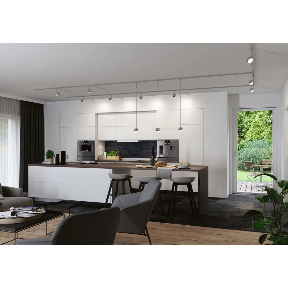 LED-riippuvalaisin kiskoon Paulmann Urail Capsule II, 6.3W, 4000K, himmennettävä, mattakromi