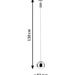 LED-riippuvalaisin kiskoon Paulmann Urail Capsule II, 6.3W, 4000K, himmennettävä, mattakromi