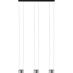 LED-riippuvalaisin Paulmann Aldan, 2700K, himmennettävä, musta/harjattu alumiini