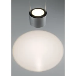 LED-riippuvalaisin Paulmann Aldan, 2700K, himmennettävä, musta/harjattu alumiini
